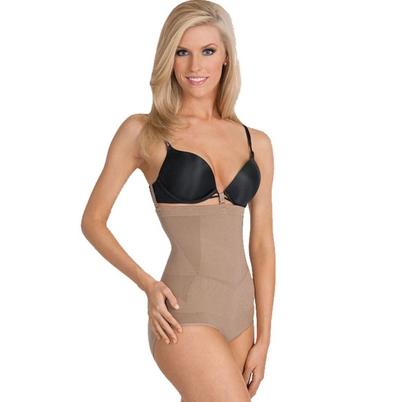 High Waisted Tummy Shaper Panty Torso Nude - Picture 1 of 6